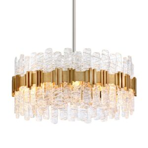 Ciro 8-Light Chandelier in Warm Silver Leaf