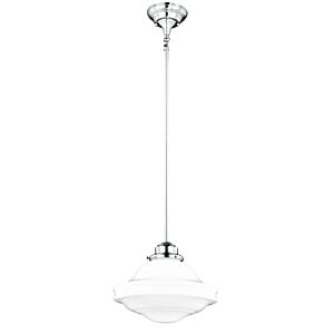 Huntley 1-Light Pendant in Satin Nickel