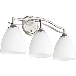 Jardin 3-Light Bathroom Vanity Light in Satin Nickel