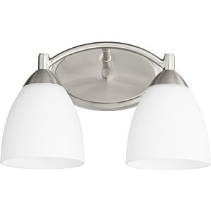 Barkley 2-Light Bathroom Vanity Light in Satin Nickel