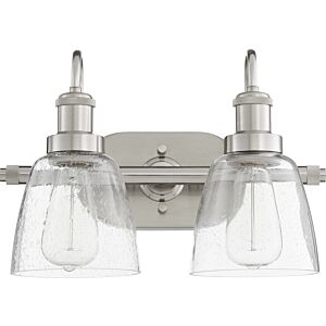 508 Vanities 2-Light Bathroom Vanity Light in Satin Nickel