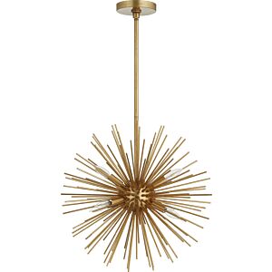 ELECTRA 6-Light Pendant in Gold Leaf