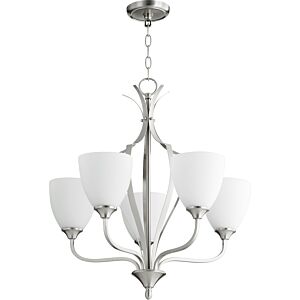 Jardin 5-Light Chandelier in Satin Nickel