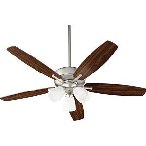 Breeze 3-Light 52" Hanging Ceiling Fan in Satin Nickel