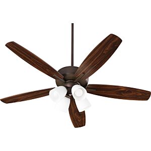 Breeze 4-Light 52" Hanging Ceiling Fan in Oiled Bronze