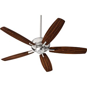 Breeze 52" Hanging Ceiling Fan in Satin Nickel