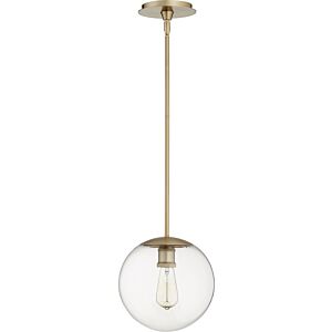 Globe Pendants 1-Light Pendant in Aged Brass