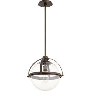 Meridian Globe Pendants 1-Light Pendant in Oiled Bronze