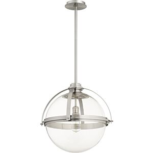 Meridian Globe Pendants 1-Light Pendant in Satin Nickel