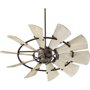 Windmill 52" Hanging Ceiling Fan in Oiled Bronze