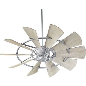 Windmill 52" Hanging Ceiling Fan in Galvanized