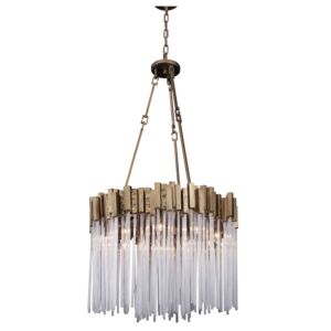 Matrix 9-Light Pendant in Havana Gold