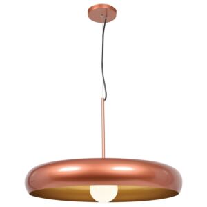 Bistro 1-Light LED Pendant in Copper and Gold