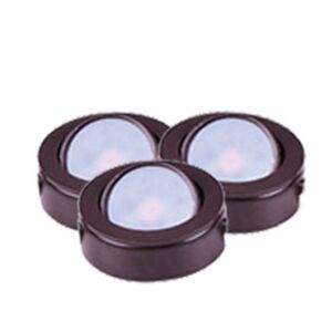 CounterMax MX-LD-AC 3-Light LED Puck in Anodized Bronze