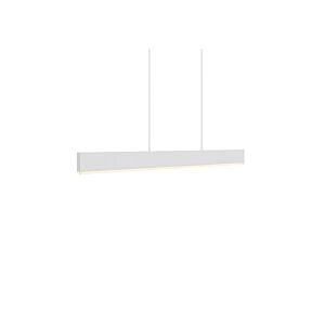 1-Light LED Pendant in White