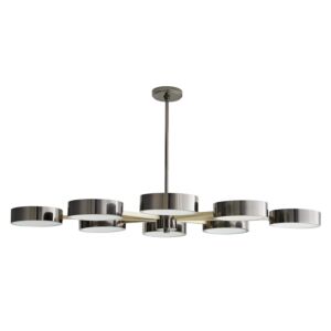 Linus 8-Light Chandelier in Pale Brass