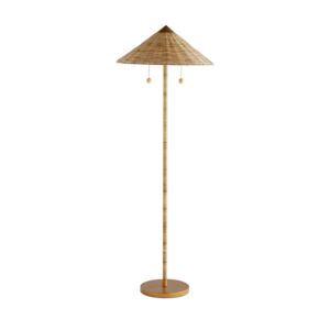 Terrace 2-Light Floor Lamp in Natural