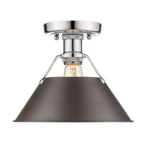 Orwell CH 1-Light Flush Mount in Chrome