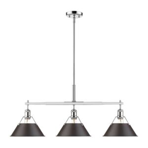 Orwell CH 3-Light Linear Pendant in Chrome