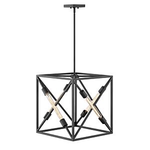 Hewitt 4-Light Pendant in Satin Black