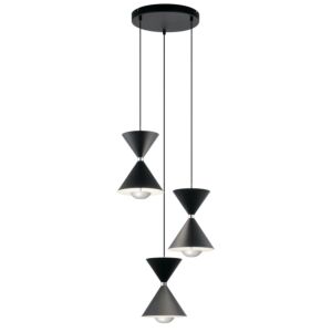 Kordan 6-Light LED Pendant in Matte Black