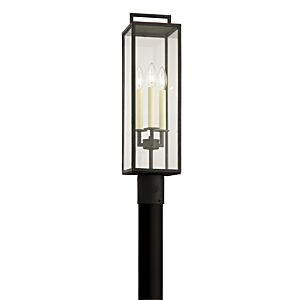 Beckham 3-Light Post Lantern in Forged Iron