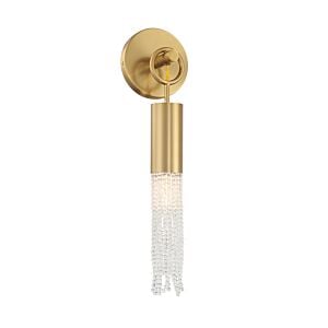 Chelsea 1-Light Wall Sconce in Warm Brass