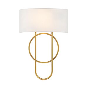 Tempe 2-Light Wall Sconce in Warm Brass