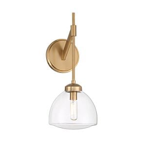 Corbin 1-Light Wall Sconce in Warm Brass