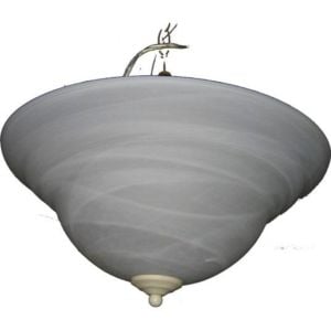 Foothills Forge 2-Light Invert Pendant in Navaho White