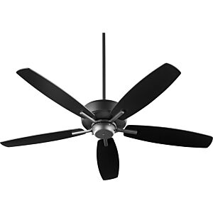 Breeze 52" Hanging Ceiling Fan in Textured Black