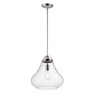 Stella 1-Light Pendant in Satin Nickel