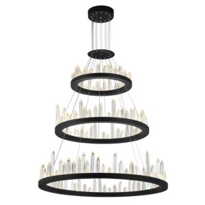 Juliette LED Chandelier in Black