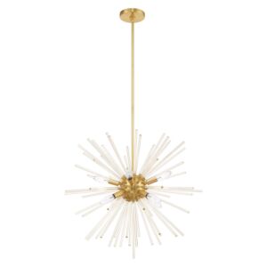 Utopia 8-Light Pendant in Satin Brass