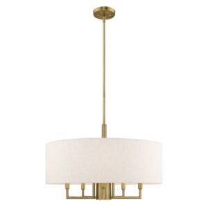 Monroe 5-Light Chandelier in Antique Brass