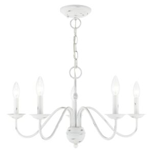 Windsor 5-Light Chandelier in Antique White