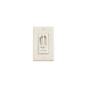 Accessory Fan 4 Speed-Light Dimmer in Almond