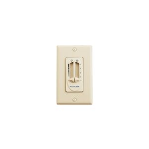 Accessory Fan 4 Speed-Light Dimmer in Ivory