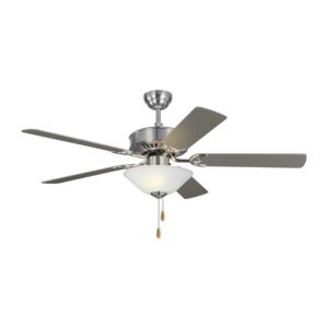 Haven 52 LED 2 2-Light 52" Hanging Ceiling Fan in Brushed Steel