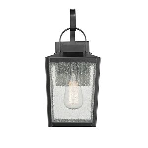 Devens 1-Light Outdoor Wall Sconce in Powder Coated Black