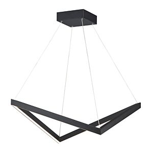 Stealth 1-Light LED Pendant in Black