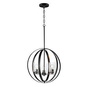 Sentinel 3-Light Pendant in Black