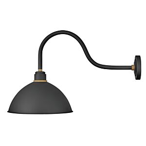 Foundry 20 Outdoor Wall Light in Textured Black"