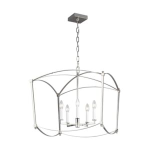 Thayer 5-Light Lantern in Polished Nickel