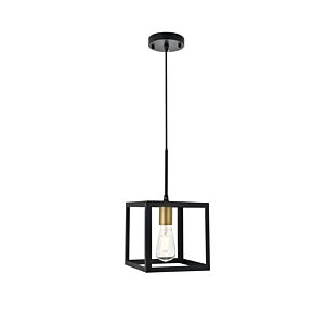 Resolute 1-Light Pendant in brass