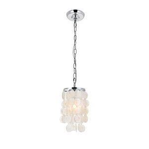 Selene 1-Light Pendant in Chrome