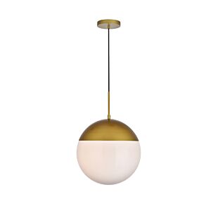 Eclipse 1-Light Pendant in Brass