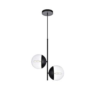 Eclipse 2-Light Pendant in Black