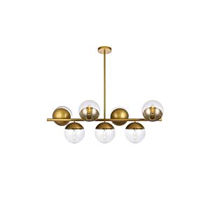 Eclipse 7-Light Pendant in Brass