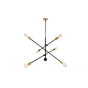 Axel 6-Light Pendant in black